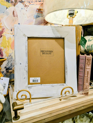 8x10 White Wash Wood Frame