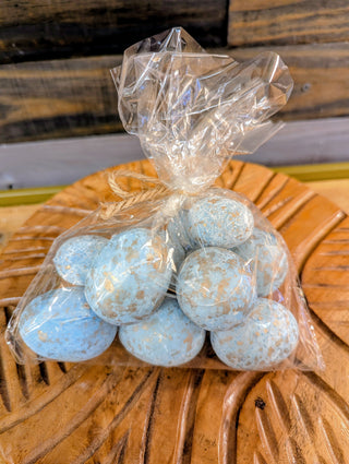 Blue Gilded Egg Bag 12