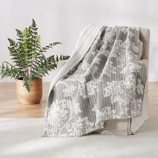 Quilted Throw Sanira Taupe