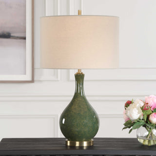 Green Glaze Table Lamp