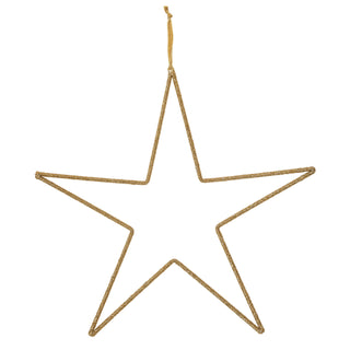 Gold Bead Star Ornament