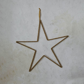 Gold Bead Star Ornament