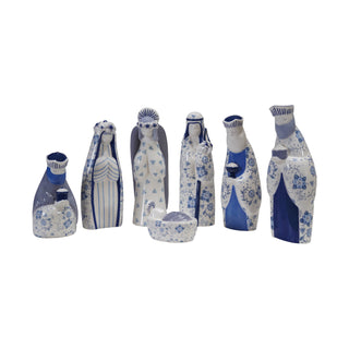 Blue & White Nativity