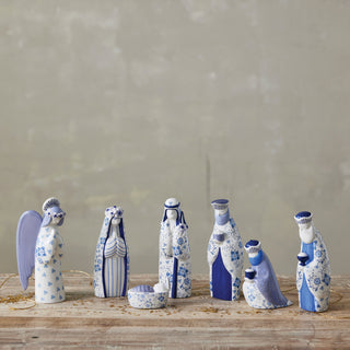 Blue & White Nativity