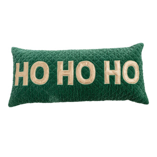 Velvet Ho Ho Ho Pillow