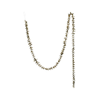 72" Gold Boxwood Garland