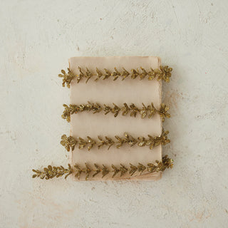 72" Gold Boxwood Garland