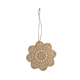 4.5" Metal Snowflake Ornament