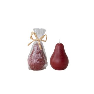 Pear Shaped Candle Red