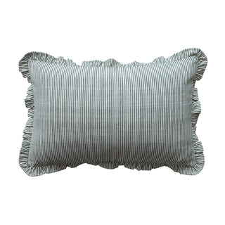 Striped Ruffle Pillow