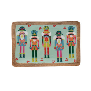 Wood Nutcracker Tray