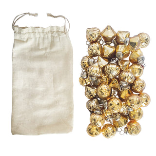 Glass Ornaments Gold