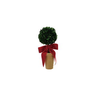 Boxwood Tree w/ Red Bow