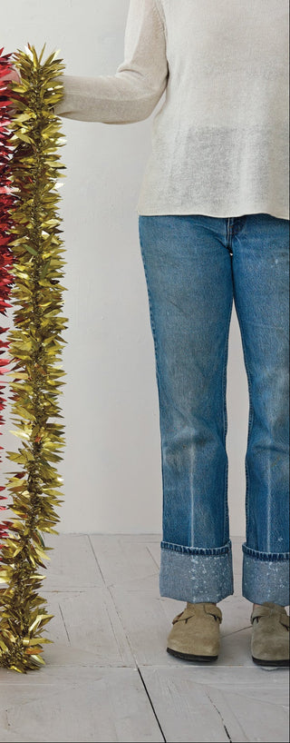 Gold Foil Leaf Garland