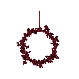 8" Flocked Berry Wreath